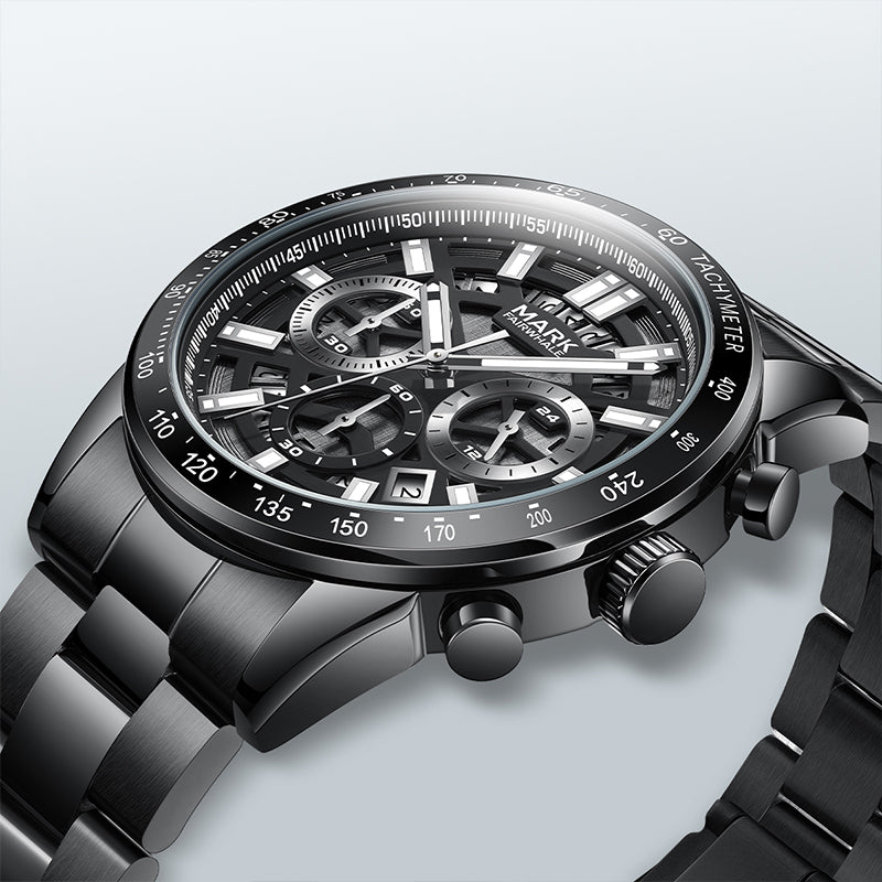 Mark Fairwhale FW-5880 NOCTUM Men’s Black Chronograph Watch