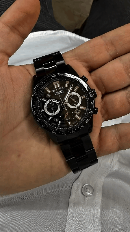 Mark Fairwhale FW-5880 NOCTUM Men’s Black Chronograph Watch